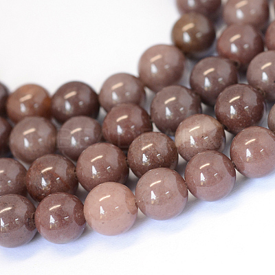 Natural Purple Aventurine Round Bead Strands LS-G-E334-6mm-21-1
