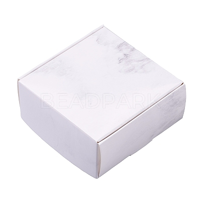 Marble Pattern Foldable Creative Kraft Paper Box CON-CJ0001-05-1
