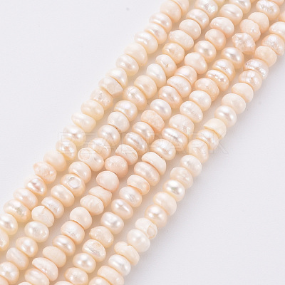 Natural Cultured Freshwater Pearl Beads Strands PEAR-N010-005-1
