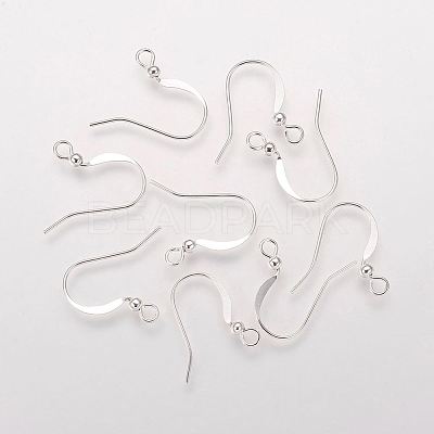 Brass French Earring Hooks X-KK-Q365-S-NF-1