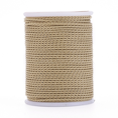 Round Waxed Polyester Cord YC-G006-01-1.0mm-20-1