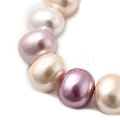 Shell Pearl Beads Strands BSHE-F013-01P-1