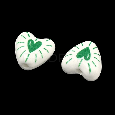 Printed Handmade Porcelain Beads PORC-G016-01B-1