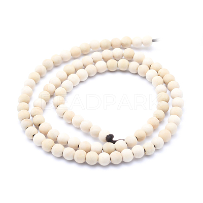 Natural Wood Beads Strands WOOD-P011-07-8mm-1