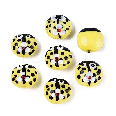 Handmade Bumpy Lampwork Beads LAMP-Q039-15F-1