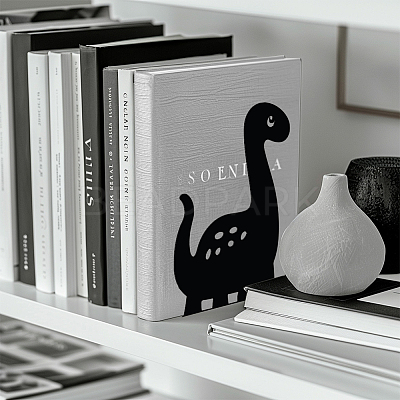 Non-Skid Iron Bookend Display Stands AJEW-WH0548-023-1
