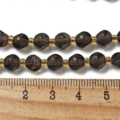 Natural Ice Obsidian Beads Strands G-K387-A09-01-1