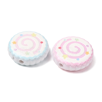 Printed Opaque Acrylic Beads AC-CBAC4EE-02-1