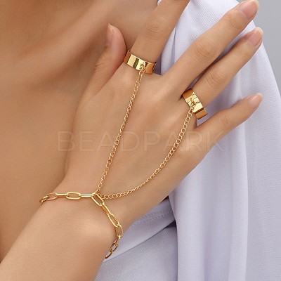 Alloy Cable Chain Link Bracelets FS-WG01CCF-06-1