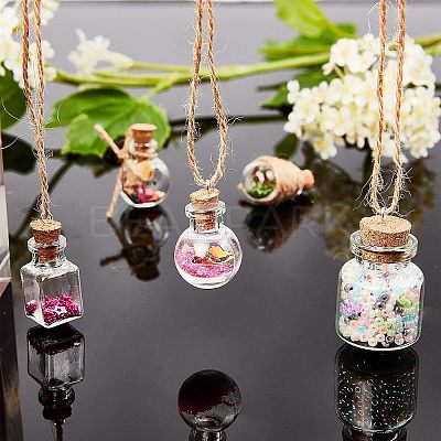 Glass Jar Glass Bottles Bead Containers AJEW-CA0001-05-1