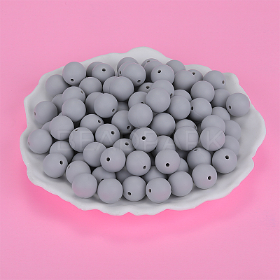 Round Silicone Focal Beads SI-JX0046A-83-1