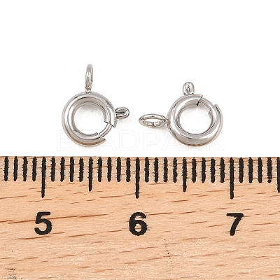 304 Stainless Steel Spring Gate Rings X-STAS-P437-11P-1