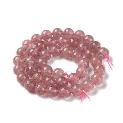 Natural Strawberry Quartz Beads Strands X-G-R435-03-A01-1