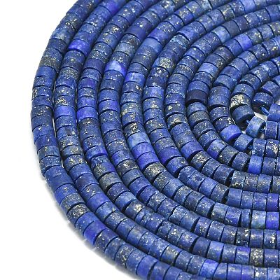 Natural Lapis Lazuli Beads Strands X-G-P575-B01-4x2mm-1