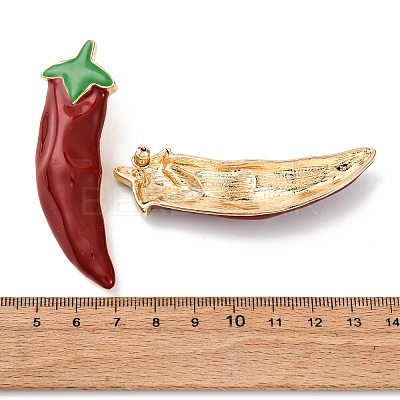 Alloy Enamel Stud Earrings EJEW-F387-01G-1