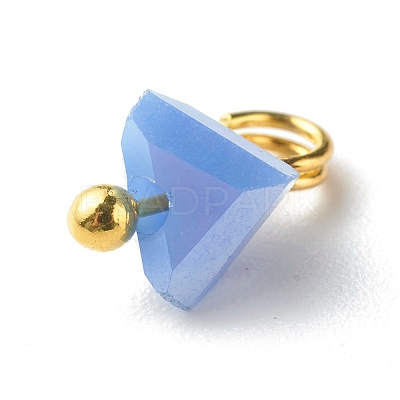Electroplate Glass Charms PALLOY-JF00821-05-1