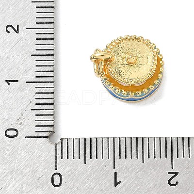 Brass Enamel Pendants KK-L239-045G-03-1