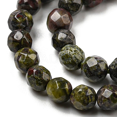 Natural Dragon Blood Beads Strands G-E571-30D-1