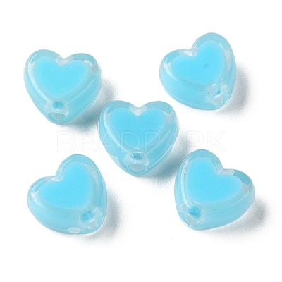Heart Acrylic Beads TACR-C001-01C-1