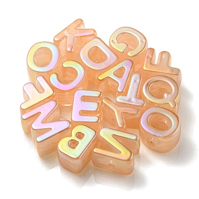Opaque Rainbow Iridescent Acrylic Beads OACR-P010-23E-1
