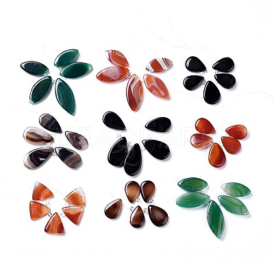 Natural Agate Beads Strands G-F638-10-1