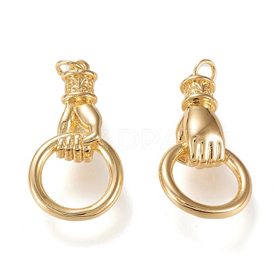 Brass Pendants KK-K250-07G-1