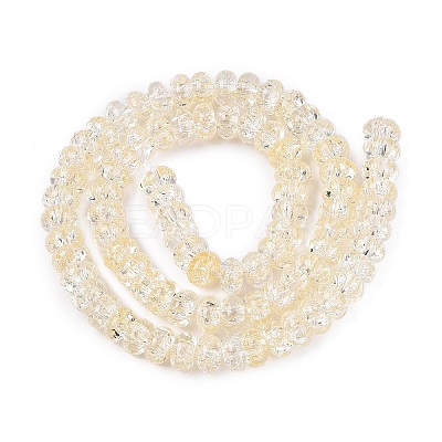 Crackle Transparent Glass Beads Strands GLAA-N069-02A-09-1