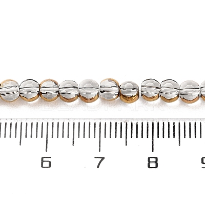 Electroplate Glass Beads Strands EGLA-A040-01E-1