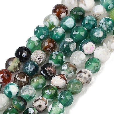 Natural Fire Crackle Agate Beads Strands G-C082-A01-27-1