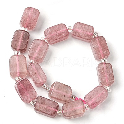 Natural Strawberry Quartz Beads Strands G-C098-A13-01-1
