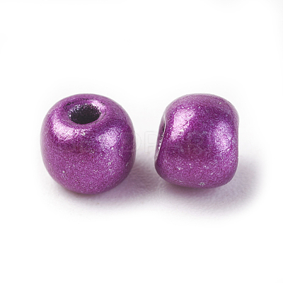 Baking Paint 6/0 Glass Seed Beads X-SEED-S003-K31-1