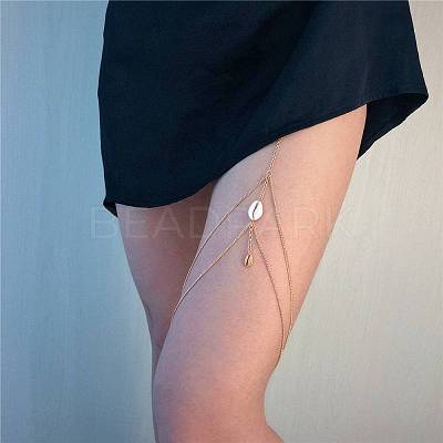 Beach Shell & Tassel Alloy Thigh Chain WG1C085-05-1