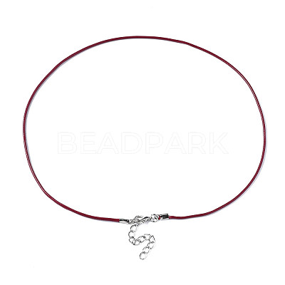 Waxed Cotton Cord Necklace Making MAK-S034-016-1