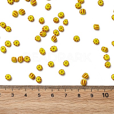 6/0 Opaque Colours Seep Glass Seed Beads SEED-F003-04A-01-1
