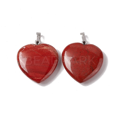 Natural Red Jasper Pendants G-G956-B61-FF-1
