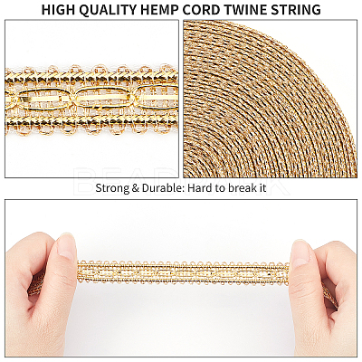 Metallic Polyester Ribbon OCOR-WH0064-61-1