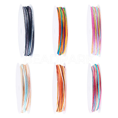 40.8M 6 Colors Waxed Polyester Cords YC-TA0001-25-1