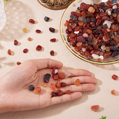 250G Dyed & Heated Natural Agate Beads G-TA0002-73D-1