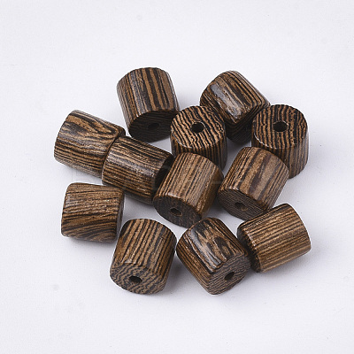 Natural Wenge Wood Beads X-WOOD-S053-36-1