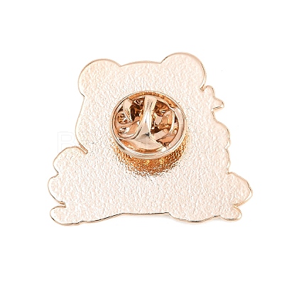 Panda with Tulip Enamel Pins JEWB-L028-02G-04-1