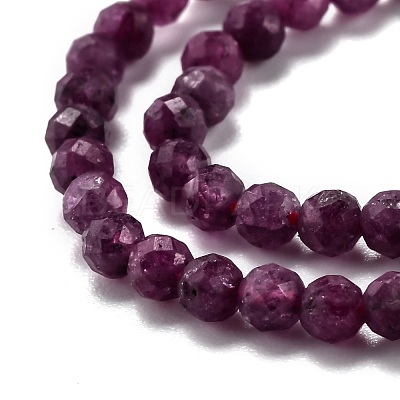 Natural Ruby Beads Strands G-H266-24B-1