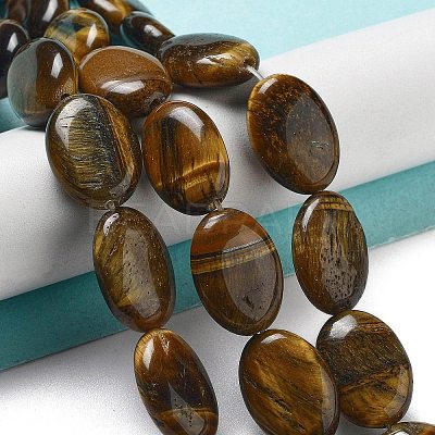 Natural Tiger Eye Beads Strands G-P528-M09-01-1