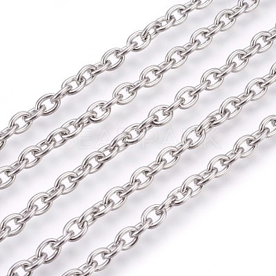 Tarnish Resistant 304 Stainless Steel Cable Chains CHS-L017-09B-1