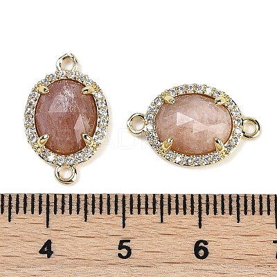 Natural Gemstone Faceted Oval Links G-B126-05G-1