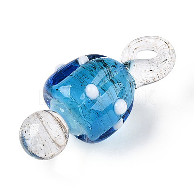 Handmade Lampwork Pendants LAMP-T021-23D-1