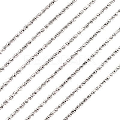 304 Stainless Steel Twist Rope Chains CHS-YS0001-08-1