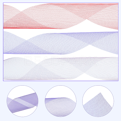 Deco Mesh Ribbons OCOR-PH0001-15-1
