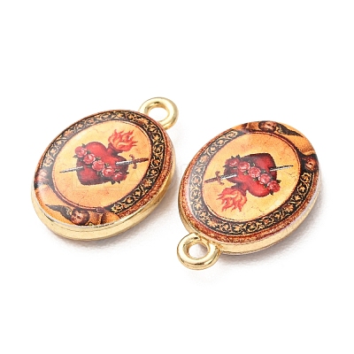 Alloy Printed Pendants AL-CBA7256-18A-G-1