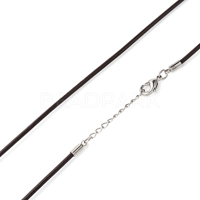 Leather Cord Necklace Making NJEW-A280-2.0mm-02-1
