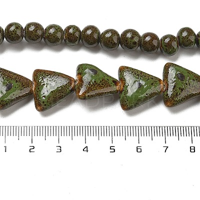 Handmade Porcelain Beads Strands PORC-B002-19A-1